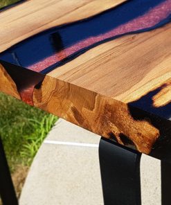 bàn gỗ cafe epoxy