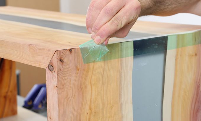 hướng dẫn làm bàn gỗ keo epoxy