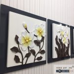 tranh treo văn phòng cty bộ hoa lan