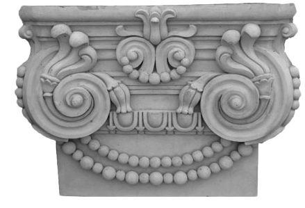 họa tiết hoa văn đầu cột cổ điển đúc xi măng