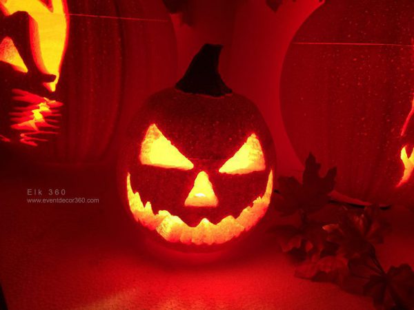 quả bí ngô bằng mút xốp trang trí halloween