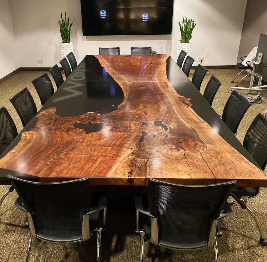 bàn epoxy bàn họp cơ quan, đồ nội thất gỗ epoxy